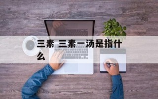 三素 三素一汤是指什么