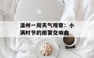 温州一周天气观察：小满时节的雨雾交响曲