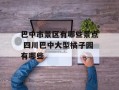 巴中市景区有哪些景点 四川巴中大型橘子园有哪些