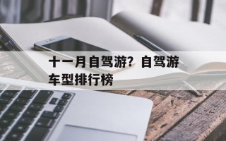 十一月自驾游？自驾游车型排行榜
