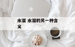 水溜 水溜的另一种含义