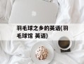 羽毛球之乡的英语(羽毛球馆 英语)