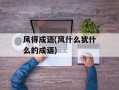 风得成语(风什么犹什么的成语)