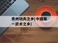 贵州功夫之乡(中国第一武术之乡)