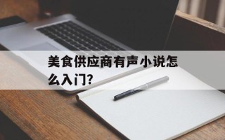 美食供应商有声小说怎么入门？