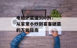 电磁炉菜谱900例：从家常小炒到宴客硬菜的万能指南