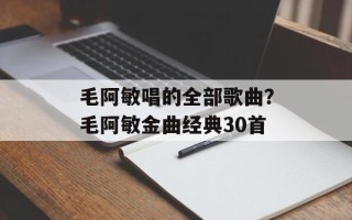 毛阿敏唱的全部歌曲？毛阿敏金曲经典30首