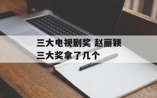 三大电视剧奖 赵丽颖三大奖拿了几个