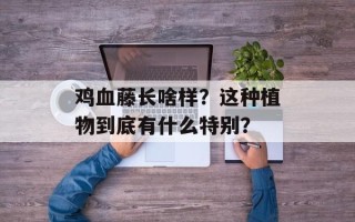 鸡血藤长啥样？这种植物到底有什么特别？