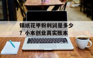 锡纸花甲粉利润是多少？小本创业真实账本