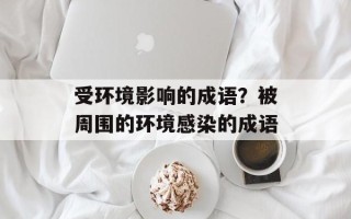 受环境影响的成语？被周围的环境感染的成语