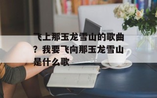 飞上那玉龙雪山的歌曲？我要飞向那玉龙雪山是什么歌
