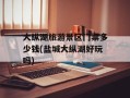 大纵湖旅游景区门票多少钱(盐城大纵湖好玩吗)