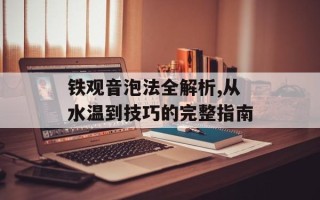 铁观音泡法全解析,从水温到技巧的完整指南