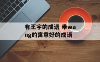 有王字的成语 带wang的寓意好的成语