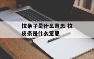 拉条子是什么意思 拉皮条是什么意思