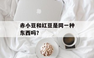 赤小豆和红豆是同一种东西吗？