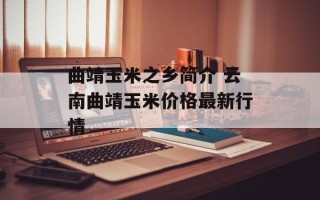 曲靖玉米之乡简介 云南曲靖玉米价格最新行情