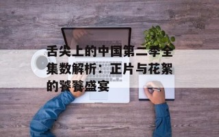 舌尖上的中国第二季全集数解析：正片与花絮的饕餮盛宴