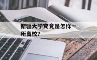 新疆大学究竟是怎样一所高校？