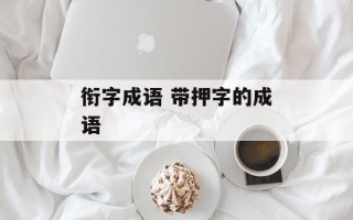 衔字成语 带押字的成语
