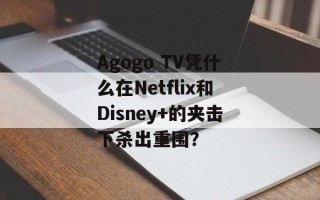 Agogo TV凭什么在Netflix和Disney+的夹击下杀出重围？