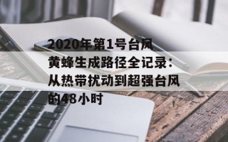 2020年第1号台风黄蜂生成路径全记录：从热带扰动到超强台风的48小时