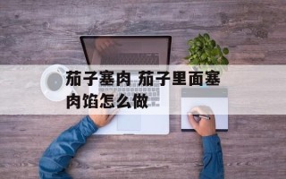 茄子塞肉 茄子里面塞肉馅怎么做