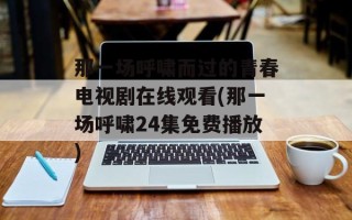 那一场呼啸而过的青春电视剧在线观看(那一场呼啸24集免费播放)
