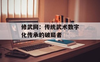 修武网：传统武术数字化传承的破局者