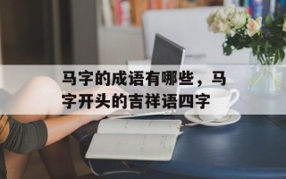 马字的成语有哪些，马字开头的吉祥语四字