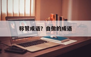 称赞成语？自傲的成语