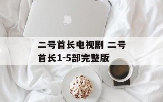 二号首长电视剧 二号首长1-5部完整版