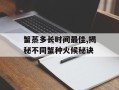 蟹蒸多长时间最佳,揭秘不同蟹种火候秘诀