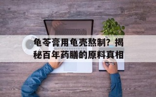 龟苓膏用龟壳熬制？揭秘百年药膳的原料真相