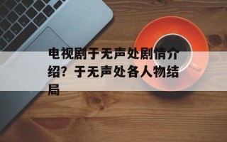 电视剧于无声处剧情介绍？于无声处各人物结局