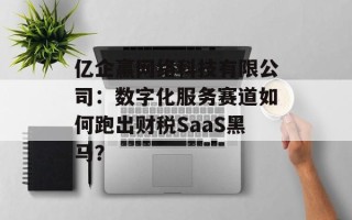 亿企赢网络科技有限公司：数字化服务赛道如何跑出财税SaaS黑马？