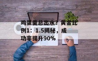 鸡蛋羹总出水？黄金比例1：1.5揭秘，成功率提升90%