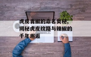 虎皮青椒的命名奥秘,揭秘虎皮纹路与辣椒的千年邂逅
