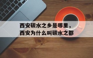 西安碳水之乡是哪里，西安为什么叫碳水之都