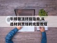 牛排做法终极指南,从选材到烹饪的完整教程
