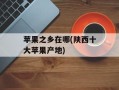 苹果之乡在哪(陕西十大苹果产地)
