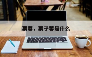 栗蓉，栗子蓉是什么