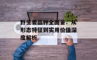 野生姜品种全图鉴：从形态特征到实用价值深度解析
