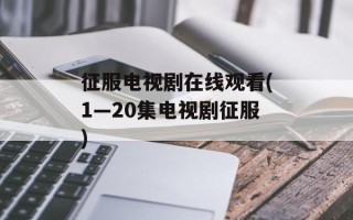 征服电视剧在线观看(1—20集电视剧征服)