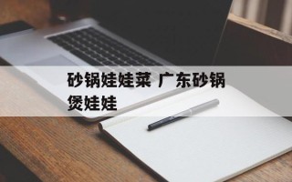 砂锅娃娃菜 广东砂锅煲娃娃