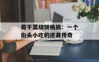 霉干菜烧饼杨辰：一个街头小吃的逆袭传奇