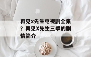 再见x先生电视剧全集？再见X先生三季的剧情简介
