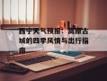西宁天气预报：高原古城的四季风情与出行指南
