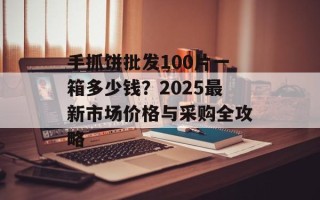 手抓饼批发100片一箱多少钱？2025最新市场价格与采购全攻略